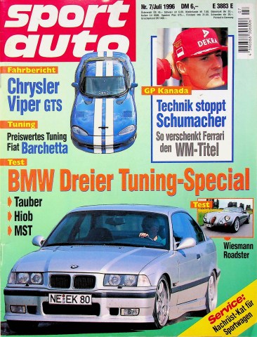 Deckblatt Sport Auto (07/1996)